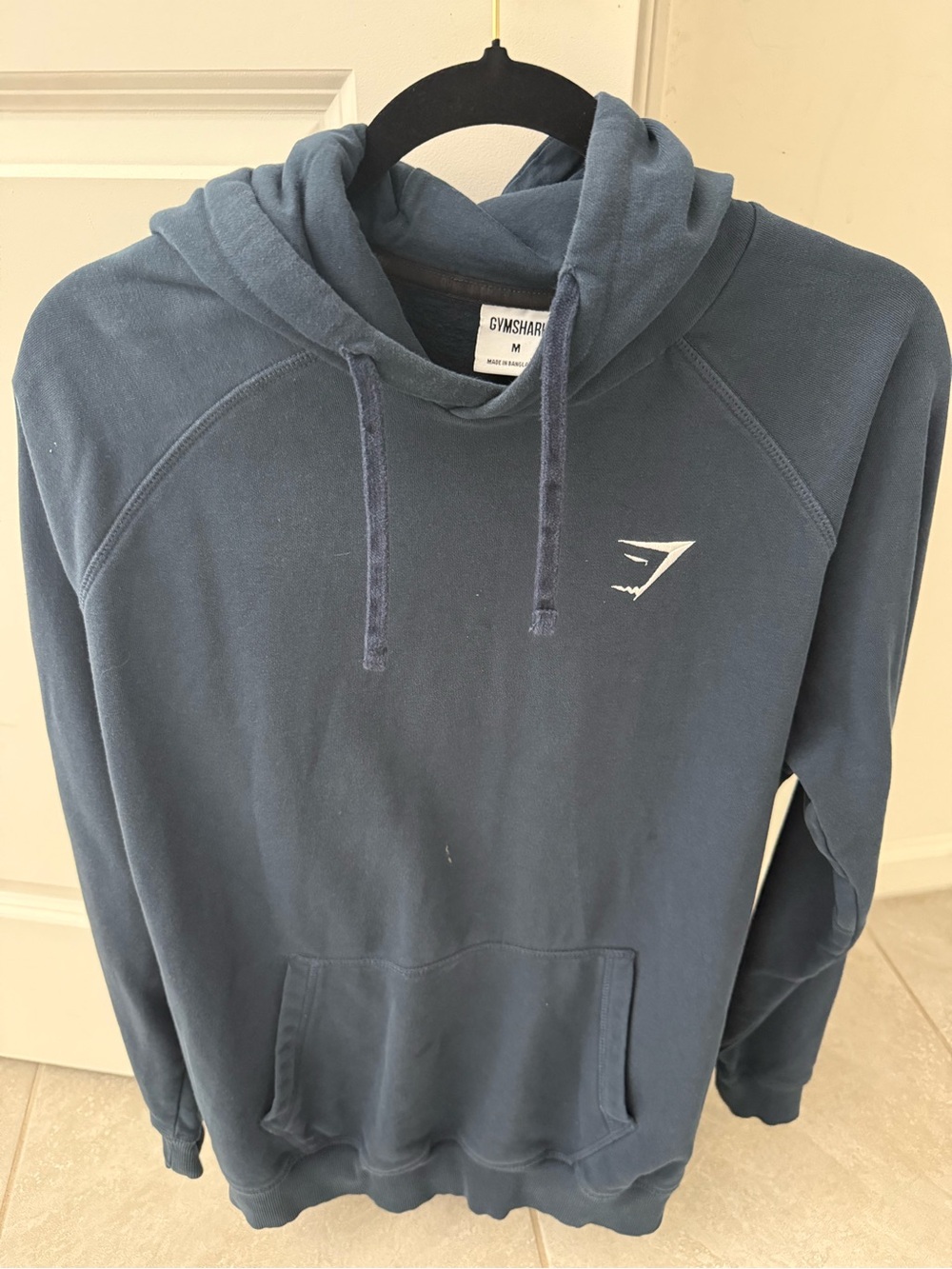 Gymshark Men's Slate Blue Hoodie